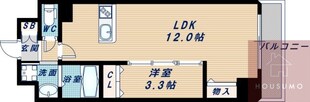 ベルエール江坂の物件間取画像